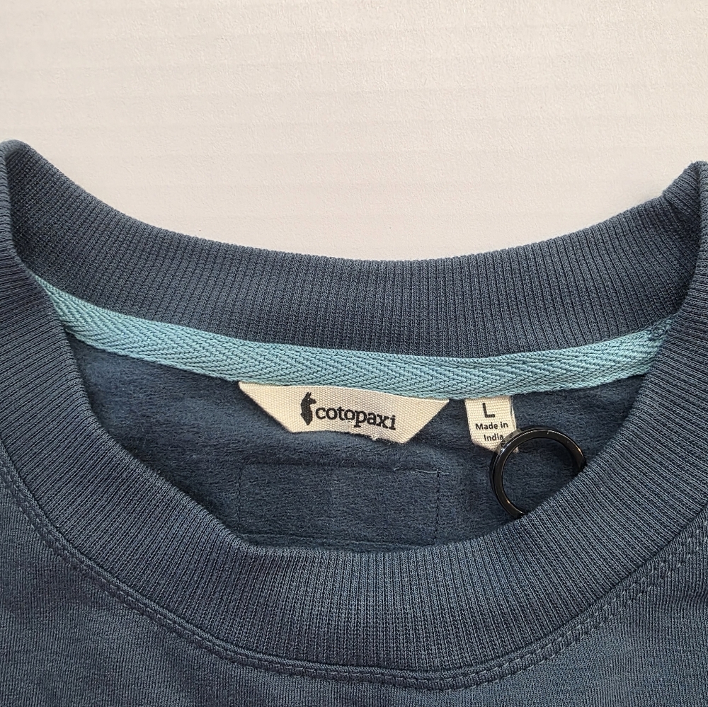 Cotopaxi Men's Bandera Organic Tri Color Long Sleeve Crew Neck Sweatshirt L - Picture 8 of 9